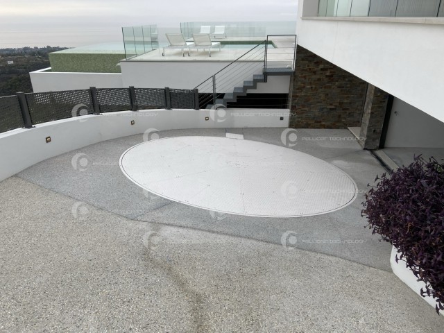 Plataforma giratoria entrada garaje